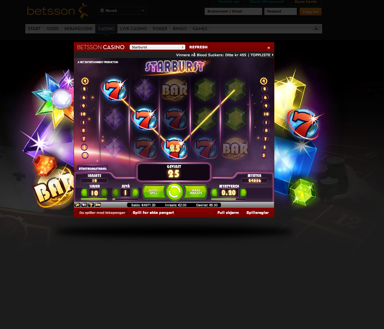 Betsson Casino Online