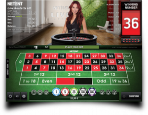 Live casino hos Betsafe. Her med Nadia ved roulettebordet.