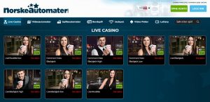 NorskeAutomater Live Casino